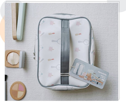 Ensemble de jouets de maquillage en bois, kit de maquillage 2 en 1 pour filles